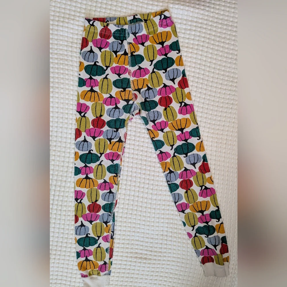 Hanna Andersson Pumpkin Patterned Organic Cotton Halloween Pajama Pants Size 8